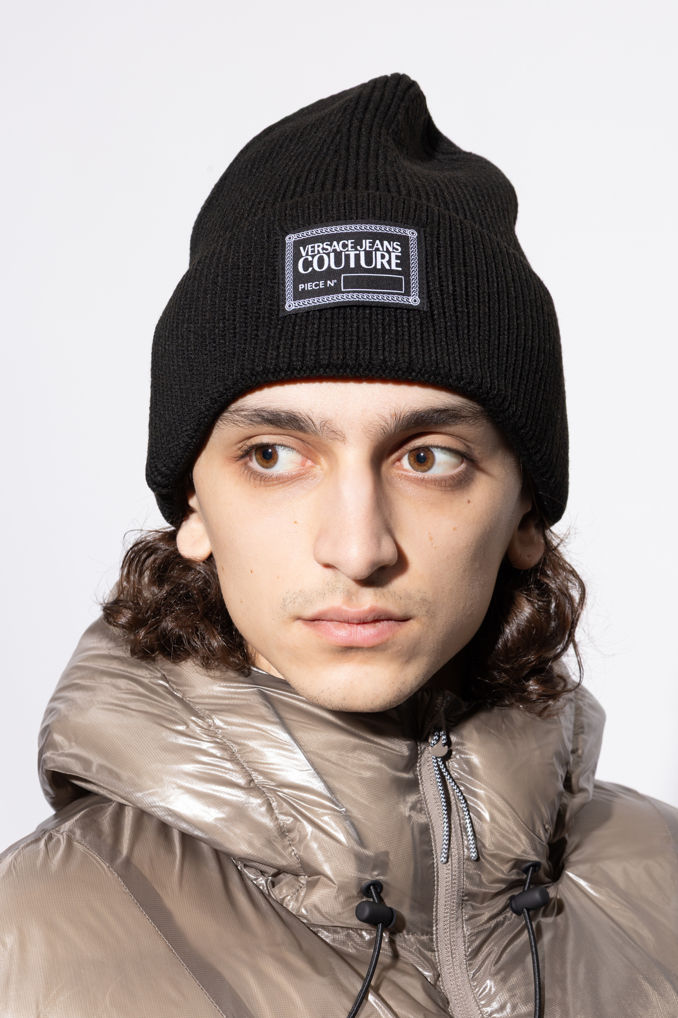 Black Cap with logo patch Versace Jeans Couture - Vitkac AS